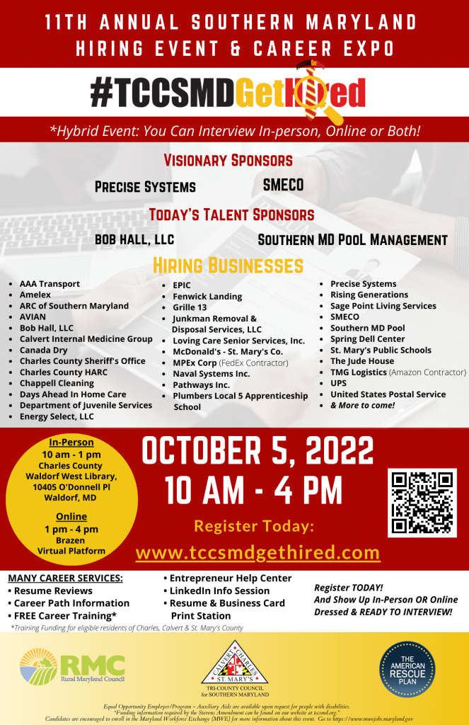 11th Annual Hiring Event Calvert Library