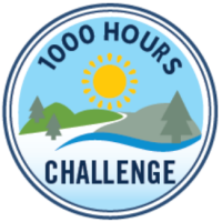 1000 hours outside challenge badge
