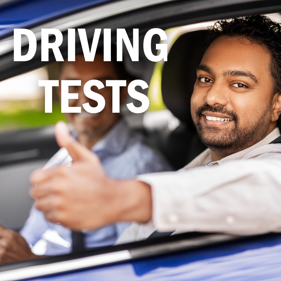 Driving test image