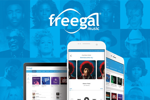 Freegal log with streaming devices